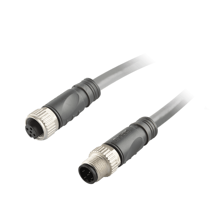 DeviceNet Cordset, Single-ended, Female Straight, M12- 5-pole, PUR Violet 1x2x24awg + 1x2x22awg, 8m, 5 million Bending Cycles