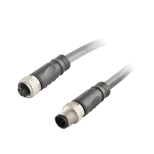 DeviceNet Cordset, Double-ended, Female Straight, M12, 5-pole - Male Straight, M12, 5-pole, PUR Violet 1x2x24awg + 1x2x22awg, 15m, 5 million Bending Cycles