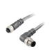 DeviceNet Cordset, Double-ended, Female Straight, M12, 5-pole - Male Angled, M12, 5-pole, PUR Violet 1x2x24awg + 1x2x22awg, 10m, 5 million Bending Cycles