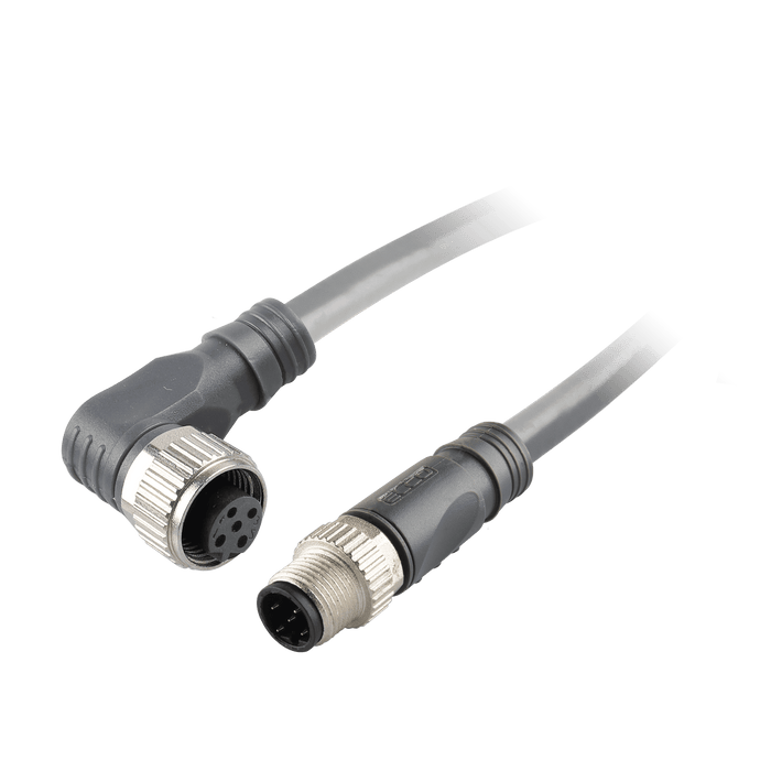 DeviceNet Cordset, Single-ended, Female Straight, M12- 5-pole, PUR Violet 1x2x24awg + 1x2x22awg, 6m, 5 million Bending Cycles