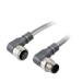 DeviceNet Cordset, Double-ended, Female Angled, M12, 5-pole - Male Angled, M12, 5-pole, PUR Violet 1x2x24awg + 1x2x22awg, 2m, 5 million Bending Cycles