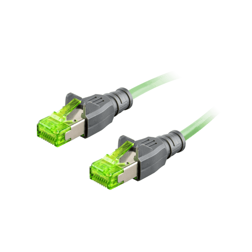 Ethernet Cordset,Double-ended,RJ45 4-pin Straight Male,to RJ45 4-pin Straight Male,With PUR green jacket 1 × 4 × 0.14 mm² (26 AWG) 5 million bending cycles Cable,60 m