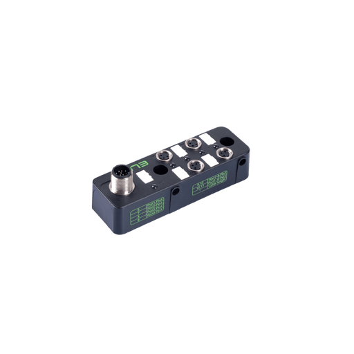 Passive Distribution Box, M8, 4-port, 2 signals with PNP LED, with M12 connector connection 