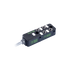Passive Distribution Box, M8, 4-port, 1 signal with PNP LED, with PUR grey Cable, 2m