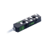 Passive Distribution Box, M8, 6-port, 2 signals with PNP LED, with PUR grey 5 million bending cycles Cable, 5m