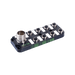 Passive Distribution Box, M12, 8-port, 1 signal with PNP LED, with M23 connector connection 