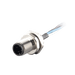 Flange-Mount Bulkhead Connector, with cable, M12 A-code 4-pin Straight Male, M16 Hole dimension, Front mount, with PVC Cable, 0.5 m