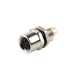 Flange-Mount Bulkhead Connector, without cable, M8 A-code 3-pin Straight Female, M8 Hole dimension, Rear mount