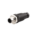 Field-attachable Sensor-Actuator Connector, M12, A-code 4-pole, Straight Male, Screw Terminals Clamping, Range 4...6 mm