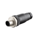 Field-attachable Sensor-Actuator Connector, M12, A-code 8-pole, Straight Male, Screw Terminals Clamping, Range 4...6 mm
