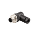 Field-attachable Sensor-Actuator Connector, M12, A-code 4-pole, Angled Male, Screw Terminals Clamping, Range 4...6 mm