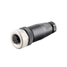 Field-attachable Sensor-Actuator Connector, M12, A-code 8-pole, Straight Female, Screw Terminals Clamping, Range 4...6 mm