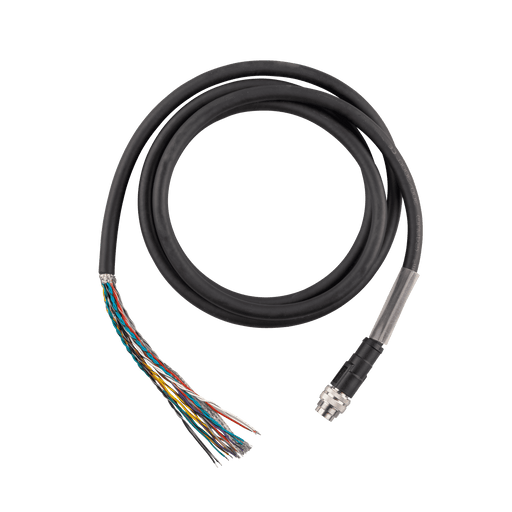 I/O cable (External or encoder trigger) Male straight, M16, 19-pole  PVC black 10x2xAWG24, 15 m