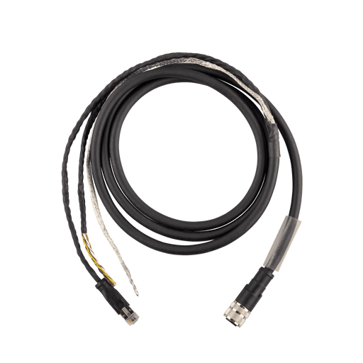 Power/Ethernet cable, Female straight, M16, 14-pole  PVC black 8x2xAWG24, 20 m