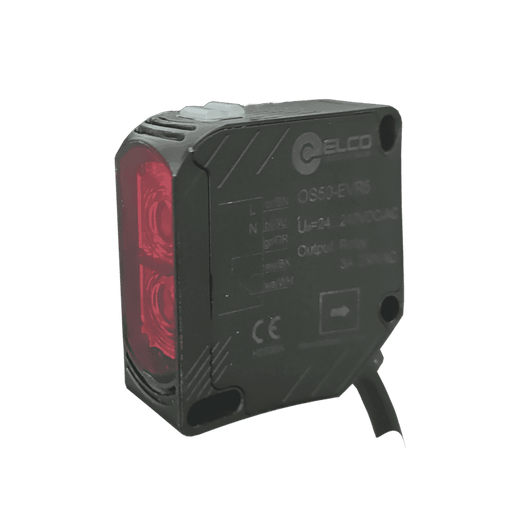 Photoelectric Sensor, OS50-Series, Opposed, Emitter, Red beam, Operating range 20 m, 24…240V DC/AC, -25…55°C, IP67, Cable 2 m