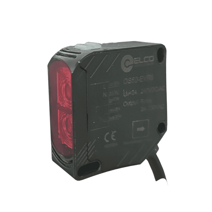 Photoelectric Sensor, OS50-Series, Opposed, Emitter, Laser beam, Operating range 60 m, 10…30V DC, -25…55°C, IP67, Cable 2 m