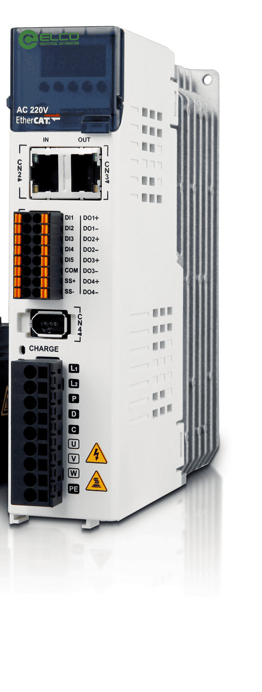Servo driver, SA Series, SA1-E1R8MS, Rated current 1.8 A, 17-bit precision, EtherCAT communication, Standard capacity type, 5 DI + 4 DO