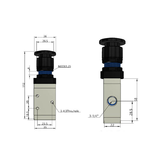 AirTAC M3PM21008BG