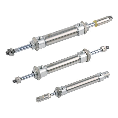 Mindman MCMA-11-16 Mini Round Cylinder, ø16 mm Bore, Double Acting, Male Rod Thread