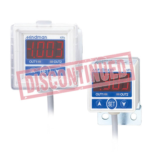 Mindman MP20V-02-F1 Pressure Switch - Vacuum, 2NPN output
