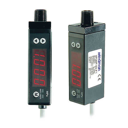Mindman MP30V-02-F1 Pressure Switch - Vacuum, 2NPN output