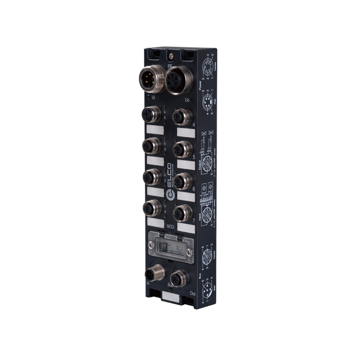 Fieldbus I/O Module Compact67, CC-Link, 16 DI/DO, NPN,  8 x M12 A-code 5-pin,  2 x M12 A-code 5-pin, 2 x 7/8" 5-pin, 24 V DC, Plastic housing, IP67
