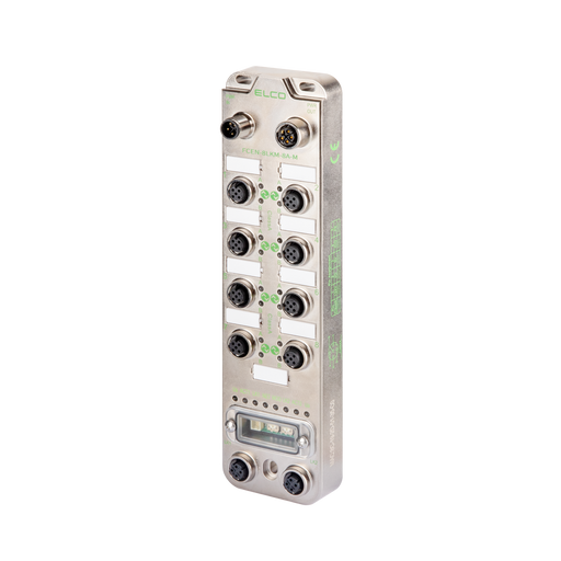 Fieldbus I/O Module Compact67, Multiprotocol PROFINET / EtherNet/IP, 16 DI/DO, PNP, 8 x M12 A-code 5-pin,  2 x M12 D-code 4-pin, 2 x M12 L-Code 5-pin, 24 V DC, Metal housing, IP67