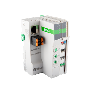IP20 Modular I/O System, FX20-Gateway module, ModbusTCP/RTU, 1 x RJ45+1 x 6-PIN terminals, Max. 32 cascadable modules, 24 V DC, IP20, DIN 35 mm rail installation, Overcurrent/Reverse polarity/Surge protection