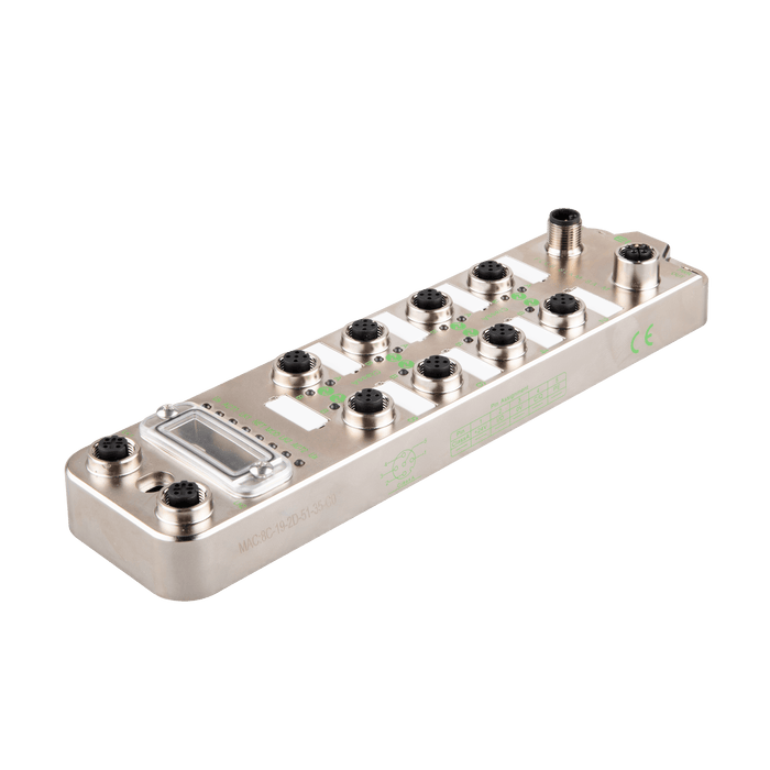 IO-Link Master, EtherCAT, Webserver, 8 x Class-A, IO-Link V1.1.3, Max.16 DI / 8 DO,  8 x M12 A-code 5-pin, 2 x M12 D-code 4-pin, 2 x M12 L-code 5-pin, 24 V DC, Metal housing, IP67