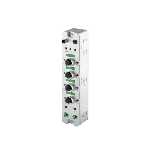 Compact67 Slim, PROFINET, Analog I/O, M8 4-pin Ethernet and Power supply, 4xM12 5-pin, 4 x AI/AO (current, voltage, thermocouple), 24 V DC, Metal housing, IP67
