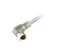 Sensor-Actuator Cordset, Single-ended, M8 A-code 4-pin Straight Female, with PVC grey jacket 0.25mm² (24 AWG) Shielded cable, 8 m