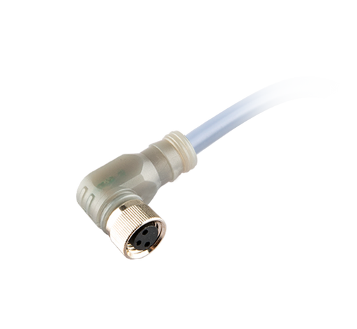 Sensor-Actuator Cordset, Single-ended, M8 A-code 4-pin Straight Male, with PVC grey jacket 0.25mm² (24 AWG) cable, 1 m