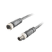 Sensor-Actuator Cordset, Double-ended, M8 A-code 3-pin Straight Female, to M8 A-code 3-pin Straight Male, with PVC grey jacket 0.25mm² (24 AWG) cable, 1 m