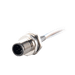 Flange-Mount Bulkhead Connector, with cable, M12 A-code 5-pin Straight Male, M16 Hole dimension, Rear mount, with PVC Cable, 1 m
