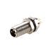 Flange-Mount Bulkhead Connector, without cable, M8 A-code 3-pin Straight Male, M8 Hole dimension, Rear mount