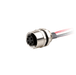 Flange-Mount Bulkhead Connector, with cable, 7/8"  5-pin Straight Female, M20 Hole dimension, Front mount, with PVC Cable, 2 m