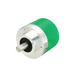 Absolute Singleturn Encoder, EAC58-EU Series, φ36 mm Clamping flange, Shaft Diameter 10g6 mm, Supply Voltage 10...30 VDC, Parallel Interface, NPN OC Negative, Gray, Axial, M23 17Pin, Resoluteion 256