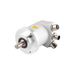 Absolute multiturn magnetic encoder, Series EAM58-ECOM, 36 mm clamping flange, Shaft length 20 mm, Shaft 10g6 mm, 10...30 VDC, EtherCAT interface, Radial, 3x M12 connectors, Resoluteion 4096/8192