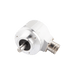 Absolute multiturn Encoder, EAM58-EU Series, Clamping flange, Shaft Diameter 10g6 mm, Supply Voltage 10...30 VDC, SSI Interface, Gray, Radial, M23 12Pin, Resoluteion 4096/4096