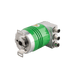 Absolute multiturn encoder, Series EAM58-DP, Double-winged spring installation, Blind hollow shaft, Shaft 15H7 mm, 10...30 VDC, Profibus-DP interface, Radial, 3x M12 connectors, Resoluteion 4096/8192