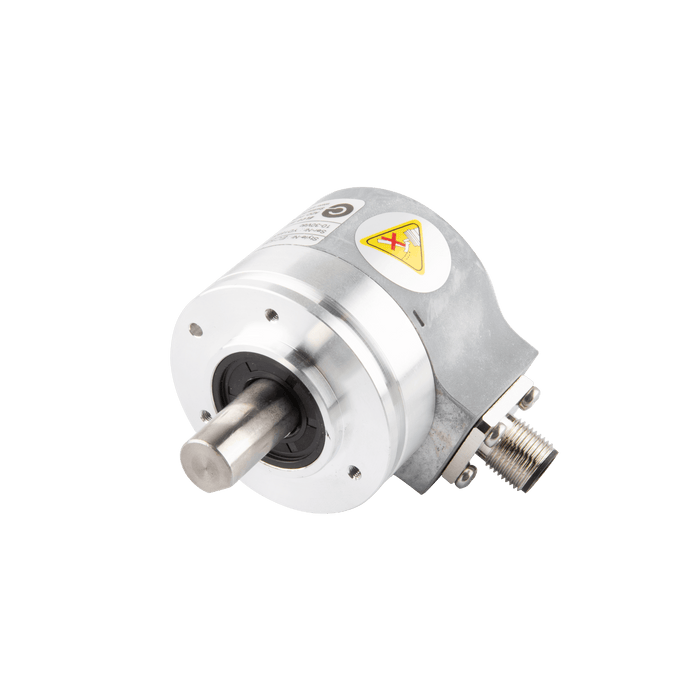 Shaft incremental encoder, EV50 Series, φ50.8 mm Synchro flange, Shaft Diameter 8g6 mm, Supply Voltage 10...30 VDC, Output Push-pull(without inverted signal), Radial, M12 5Pin, Resoluteion 2048