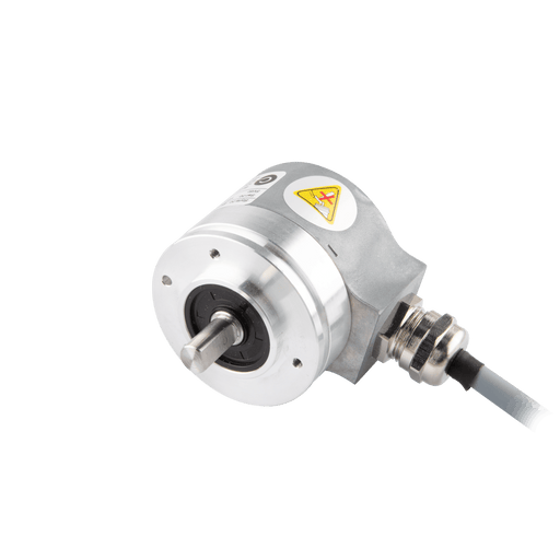 Shaft incremental encoder, EV50 Series, φ50.8 mm Synchro flange, Shaft Diameter 8g6 mm, Supply Voltage 10...30 VDC, Output Push-pull(without inverted signal), Radial, Cable 2 m, Resoluteion 3600
