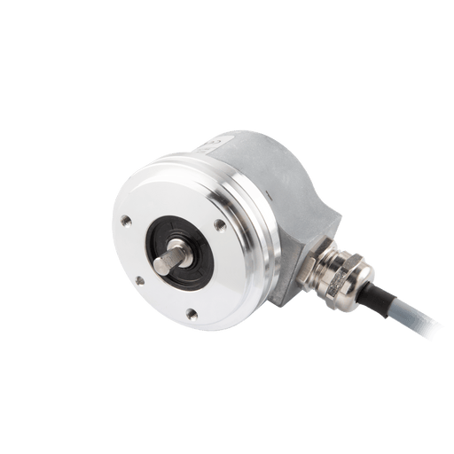 Shaft incremental encoder, EV50 Series, Synchro flange, Shaft Diameter 6g6 mm, Supply Voltage 10...30 VDC, Output Push-pull(without inverted signal), Radial, Cable 1.5 m, Resoluteion 1024
