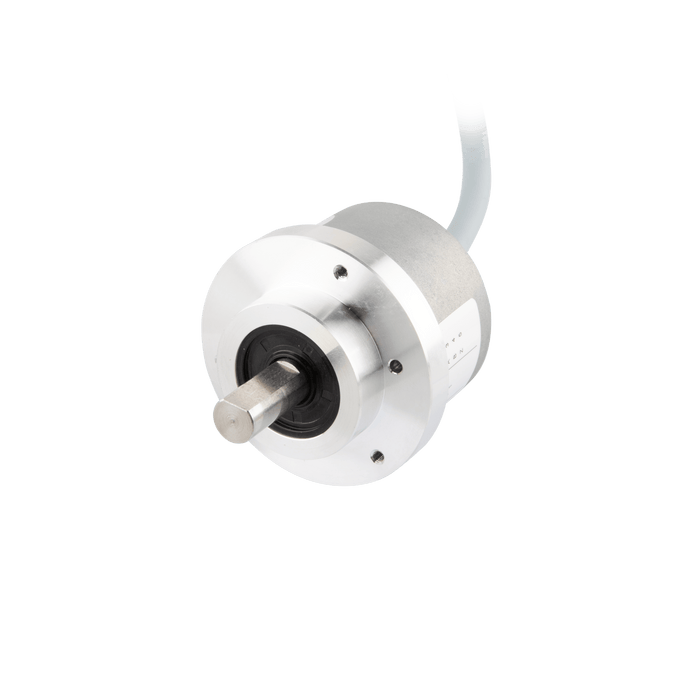 Shaft incremental encoder, EV50 Series, Clamping flange, Shaft Diameter 10g6 mm, Supply Voltage 10...30 VDC, Output Push-Pull(without inverted signal), Axial, Cable 1.5 m, Resoluteion 100