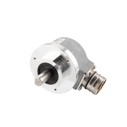 Shaft incremental encoder, EV50 Series, Clamping flange, Shaft Diameter 10g6 mm, Supply Voltage 5 VDC, Output TTL(with inverted signal), Radial, M23 12Pin, Resoluteion 8192