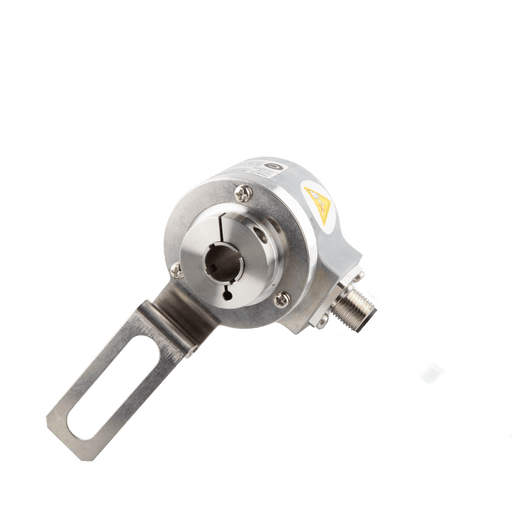 Hollow Shaft incremental encoder, EV50 Series, Long tether arm, Hollow Shaft Diameter 15H7 mm, Supply Voltage 10...30 VDC, Output Push-pull(with inverted signal), Radial, M12 8Pin, Resoluteion 1024
