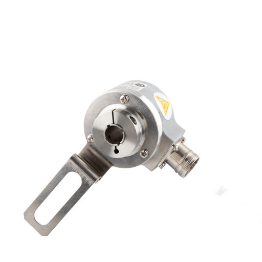 Hollow Shaft incremental encoder, EV50 Series, Long tether arm, Hollow Shaft Diameter 15H7 mm, Supply Voltage 10...30 VDC, Output Push-pull(with inverted signal), Radial, M23 12Pin, Resoluteion 1024
