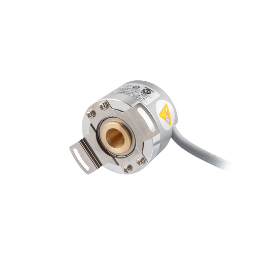 Hollow Shaft incremental encoder, EV50 Series, Double-winged spring installation, Hollow Shaft Diameter 8H7 mm, Supply Voltage 5 VDC, Output TTL(with inverted signal), Radial, Side output cable 1.5 m, Resoluteion 1024
