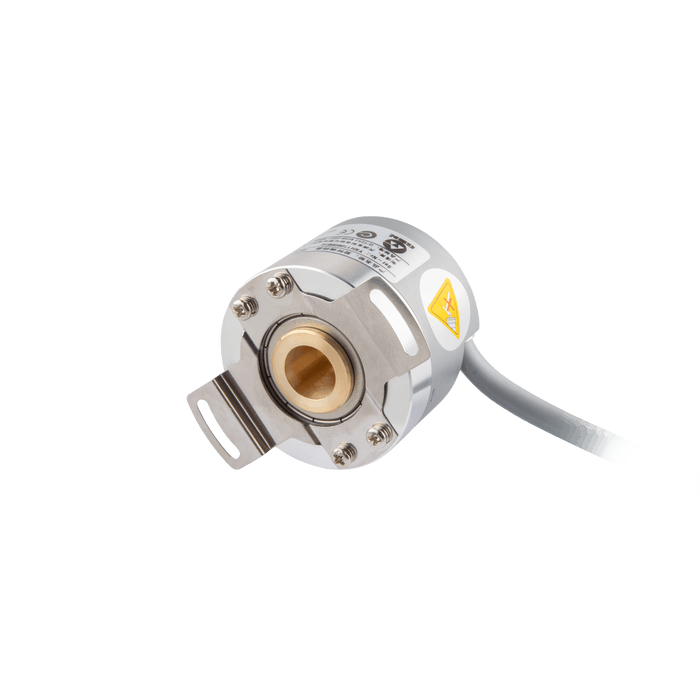 Hollow Shaft incremental encoder, EV50 Series, Double-winged spring installation, Hollow Shaft Diameter 8H7 mm, Supply Voltage 5 VDC, Output TTL(with inverted signal), Radial, Side output cable 1.5 m, Resoluteion 1024