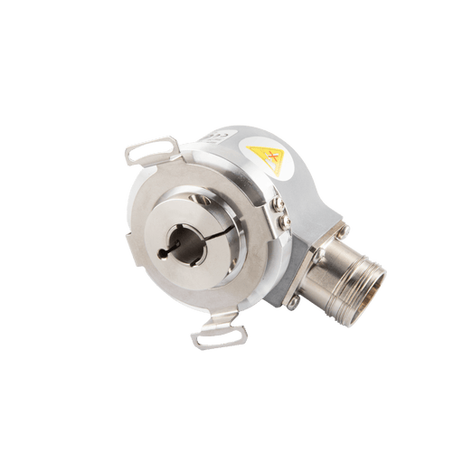 Hollow Shaft incremental encoder, EV50 Series, Double-winged spring installation, Hollow Shaft Diameter 10H7 mm, Supply Voltage 10...30 VDC, Output TTL(with inverted signal), Radial, M23 12pin, Resoluteion 2048